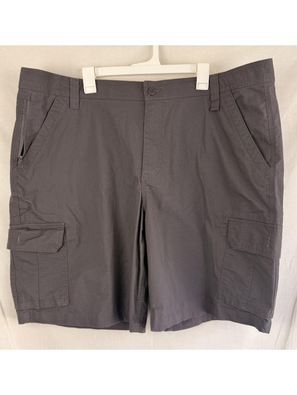 Lucky Brand Workwear Ripstop Cargo Shorts Charcoal Gray Size 44